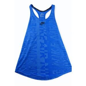 Nike Air Dri-Fit Tank Top Womens Medium Blue Racerback Athletic